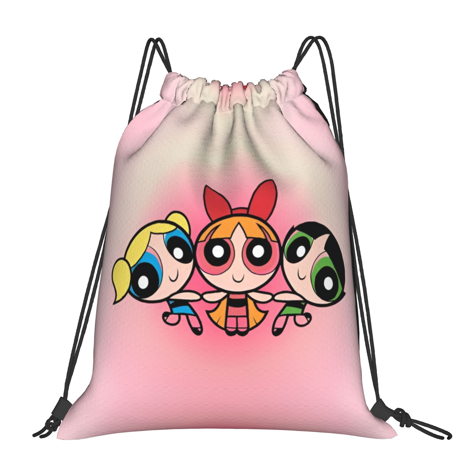 Drawstring Gym Bag - 맞춤형 파워스 애니메이션 퍼프스 드로스트링 백팩