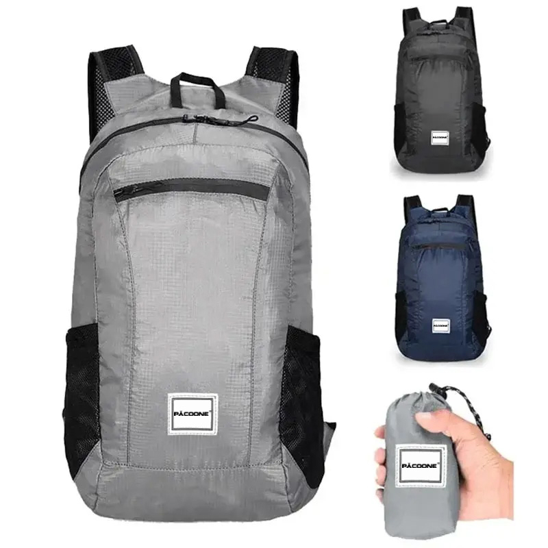Foldable Backpack Small - 야외 하이킹 가방 20L 경량 휴대용