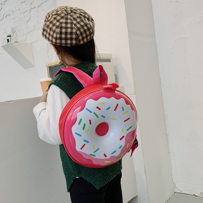School Backpack Teen - 만화 어린이 배낭 귀여운 도넛 에그쉘