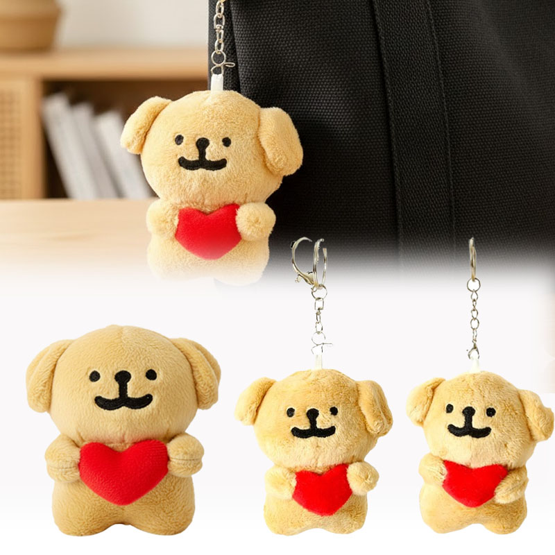 Mini Backpack Purse - 1-10PCS 하트 모양의 개 플러시 키