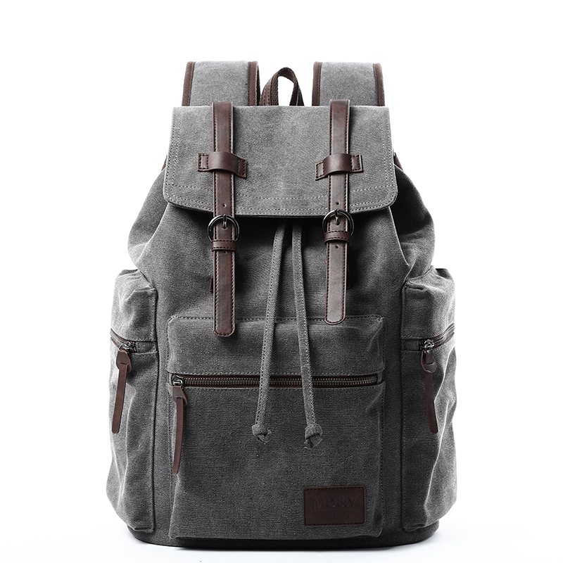 Canvas Backpack Casual - MATE ELAN 레트로 캐주얼 캔버스 배낭