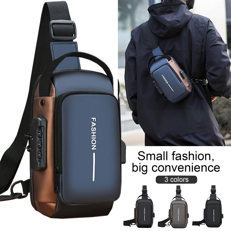Hiking Backpack Waterproof - 캐주얼 방수 도난방지 슬링백, 튼튼한 남성용