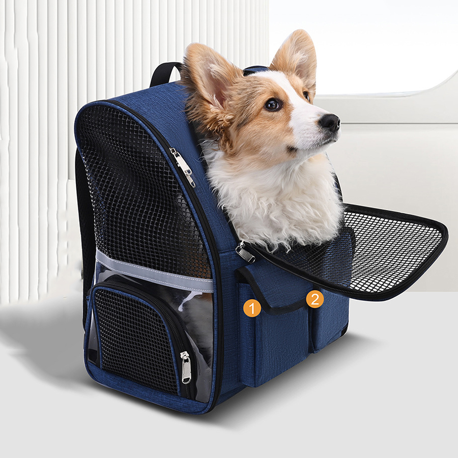 Foldable Backpack Small - 옥스포드 원단 접이식 애완동물 캐리어 백팩,
