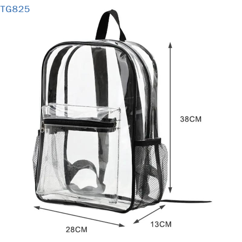Canvas Backpack Casual - 【AN】【AN】투명 PVC 야외 스포츠 피트니스 배낭