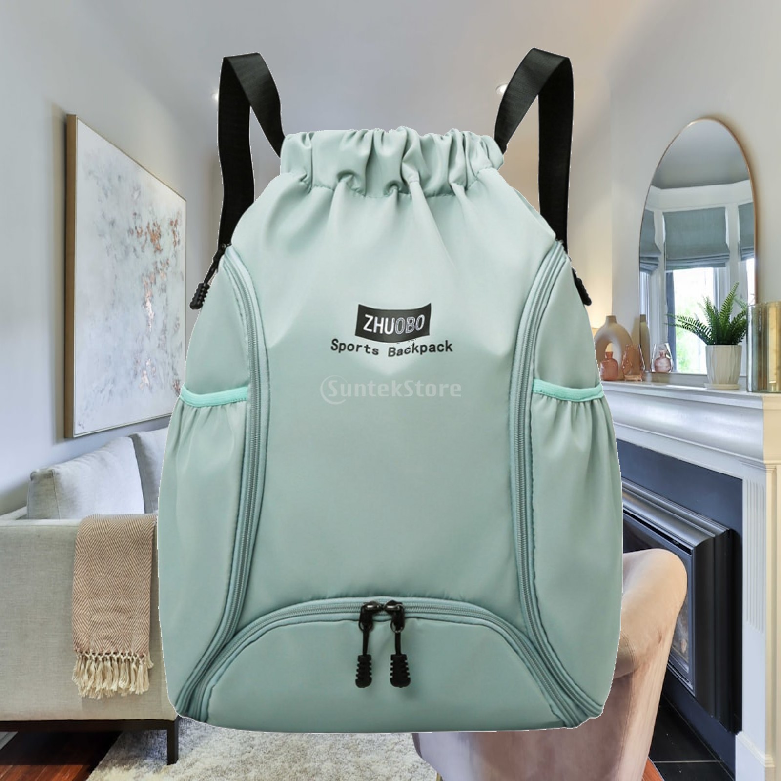 Drawstring Gym Bag - 조절 가능한 어깨끈이 있는 드로스트링 농구