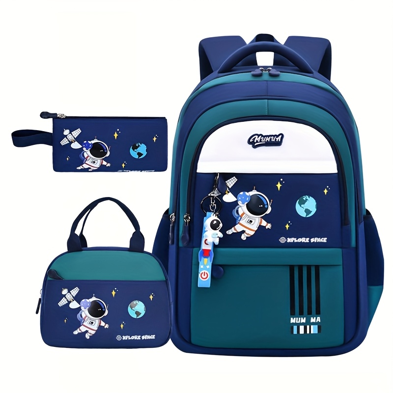 School Backpack Teen - 새로운 우주비행사 만화 배낭, 학교용 및