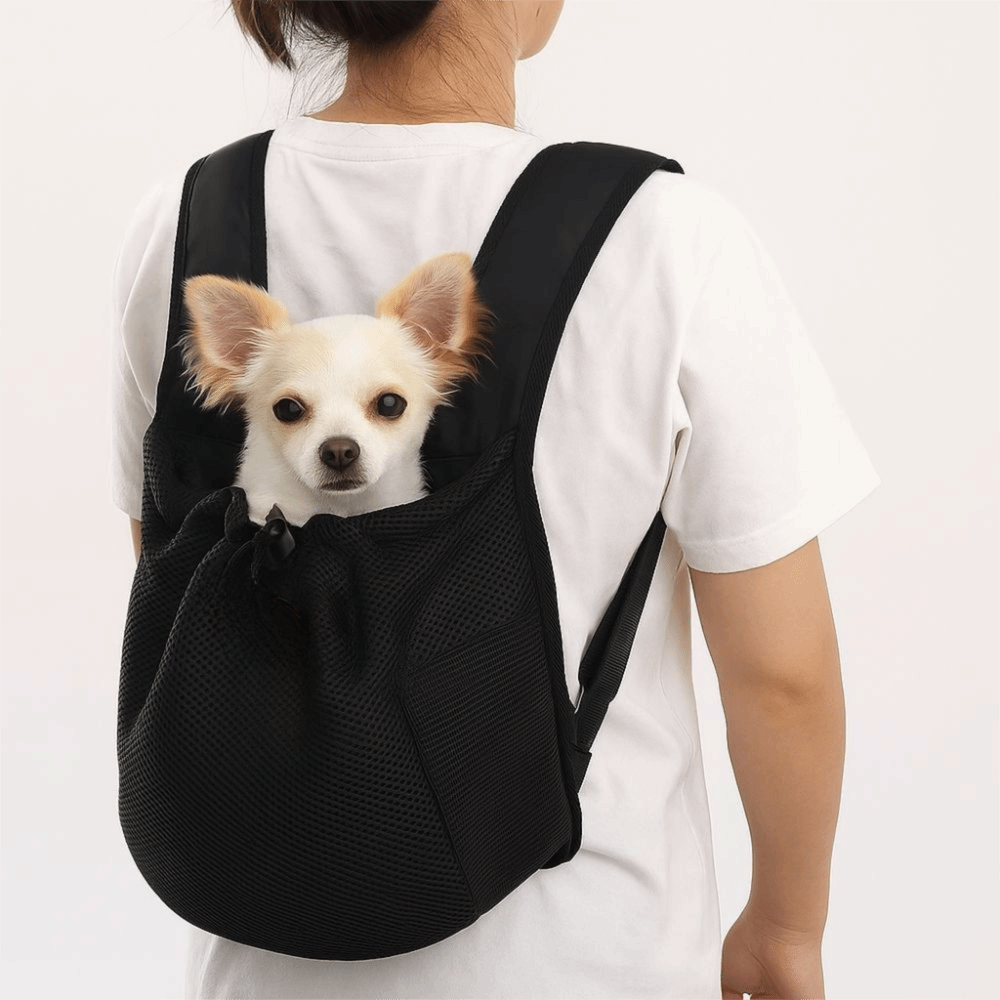 Foldable Backpack Small - 휴대용 통기성 애완동물 가슴 어깨 가방