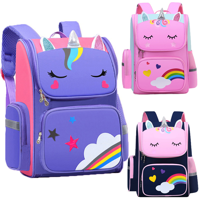 School Backpack Teen - 소녀를위한 아이 배낭 유니콘 어린이 Bookbag