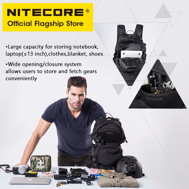 NITECORE 남성 여성 여행 배낭, 출퇴근 가방,  - Rucksack Military Style 리뷰 및 가격