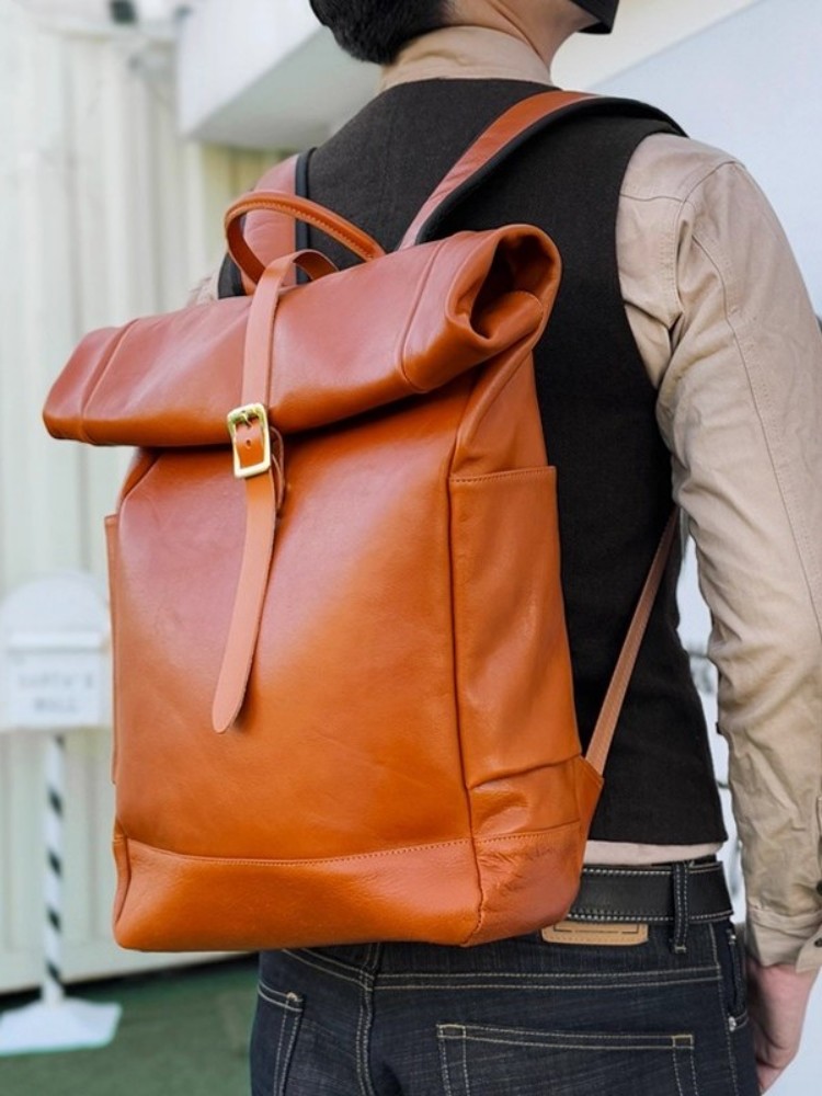 대용량 남성용 정품 가죽 백팩 빈티지 수제 사무실 남성 - Leather Backpack Vintage 리뷰 및 가격