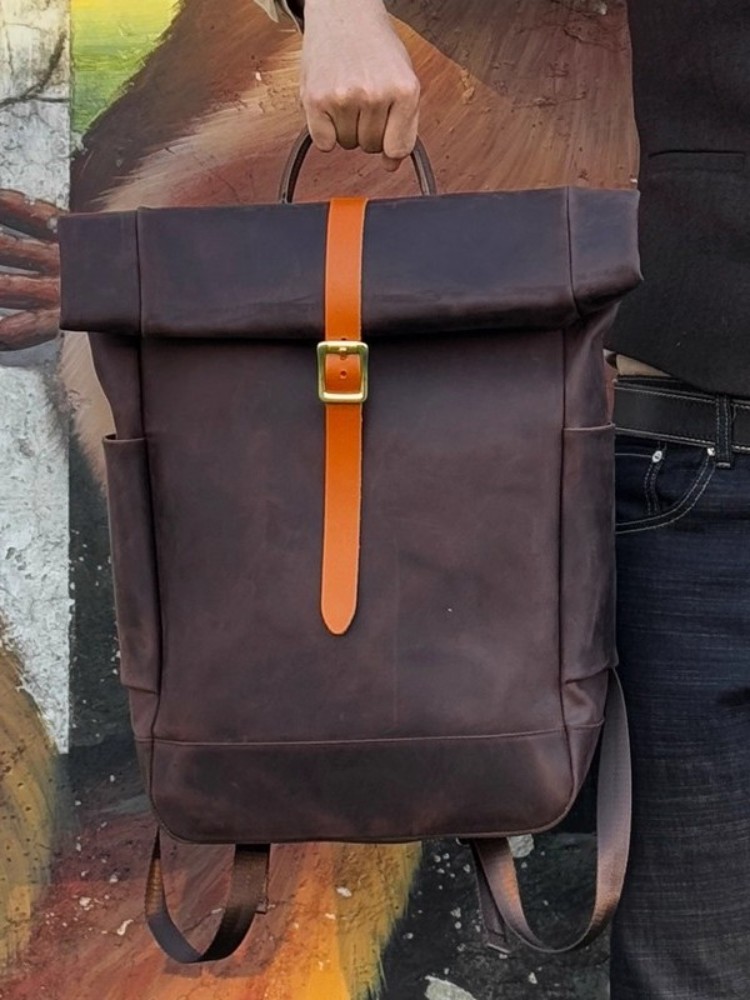 대용량 남성용 정품 가죽 백팩 빈티지 수제 사무실 남성 - Leather Backpack Vintage 리뷰 및 가격