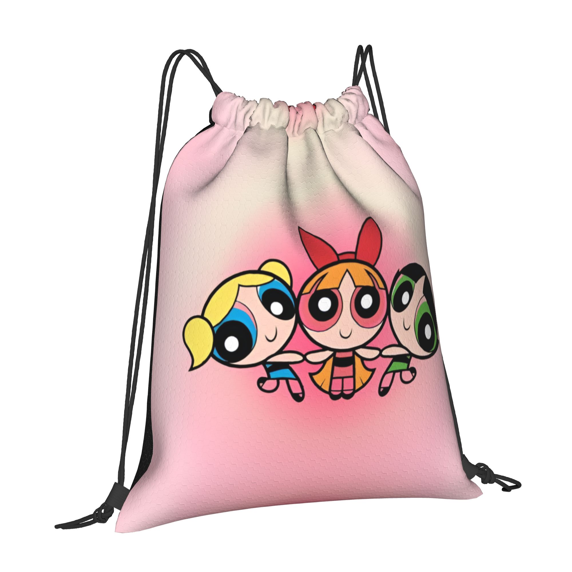 맞춤형 파워스 애니메이션 퍼프스 드로스트링 백팩 여성  - Drawstring Gym Bag 리뷰 및 가격