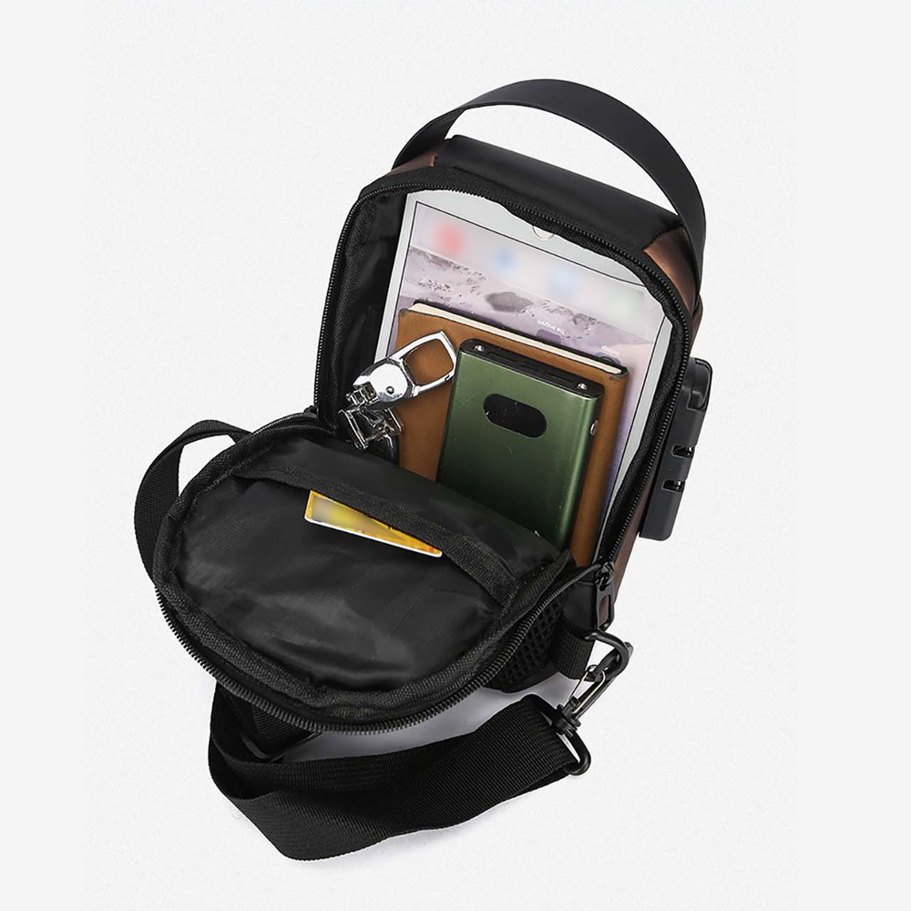 남성용 크로스바디 슬링 백팩, USB 충전 포트 및 도 - Sling Backpack Shoulder 리뷰 및 가격