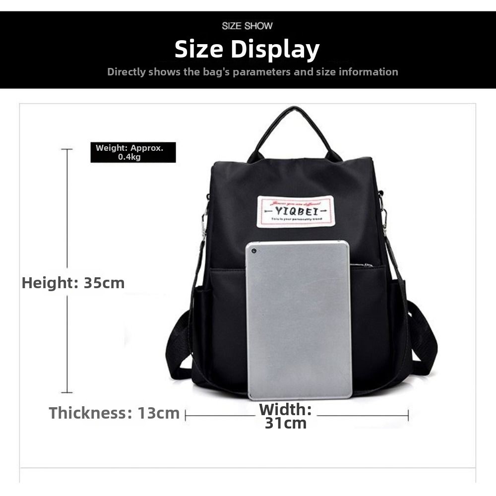 대용량 방수 옥스포드 백팩 도난 방지 단색 여행용 데이 - Travel Backpack Anti Theft 리뷰 및 가격