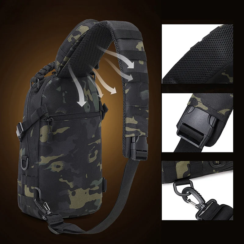 남자 허리 가방 스포츠 어깨 야외 패니 팩 캠핑 하이킹 - Sling Backpack Shoulder 리뷰 및 가격