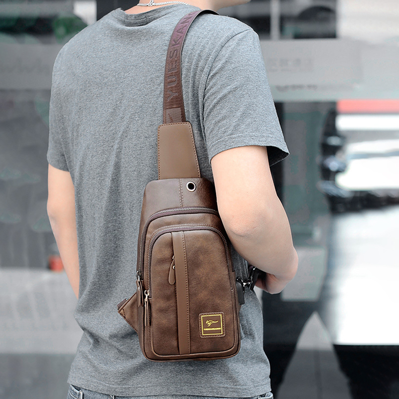 남성용 휴대용 가슴 가방 패션 지갑 PU 가죽 백팩 소 - Mini Backpack Purse 리뷰 및 가격