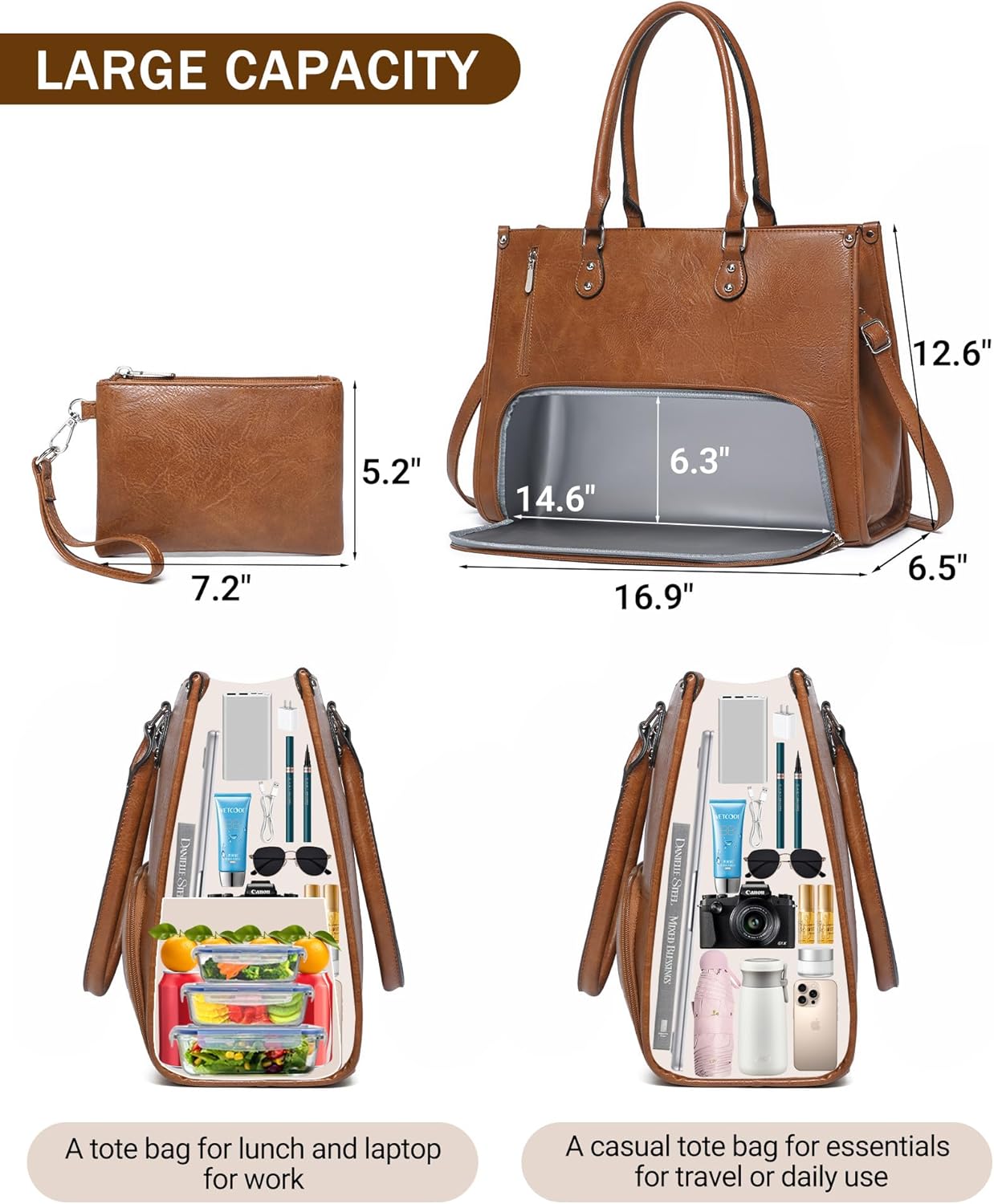 여성 직장인을 위한 2 in 1 노트북 토트백, 보온  - Laptop Backpack 15.6 리뷰 및 가격