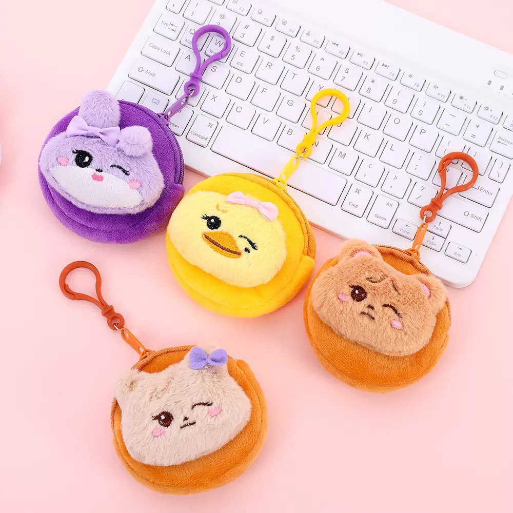 새로운 귀여운 봉제 동전 지갑 열쇠고리 귀여운 토끼 곰 - Mini Backpack Purse 리뷰 및 가격