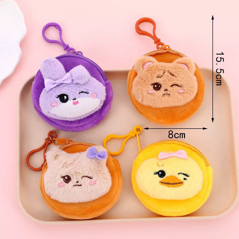 새로운 귀여운 봉제 동전 지갑 열쇠고리 귀여운 토끼 곰 - Mini Backpack Purse 리뷰 및 가격
