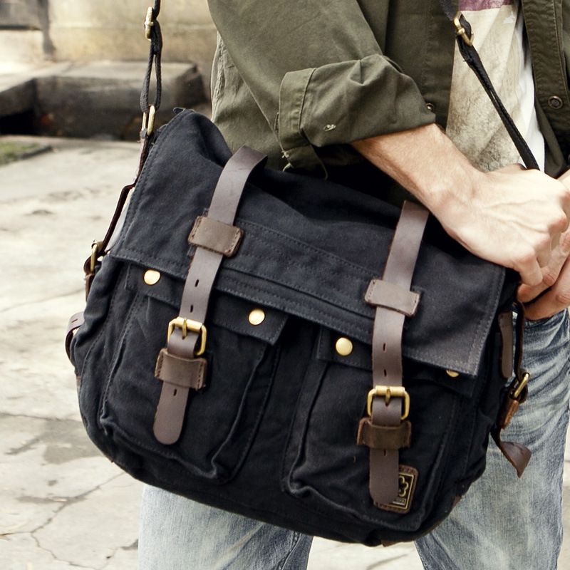 남성 여성 캐주얼 빈티지 캔버스 가죽 코튼 배낭, 등산 - Leather Backpack Vintage 리뷰 및 가격