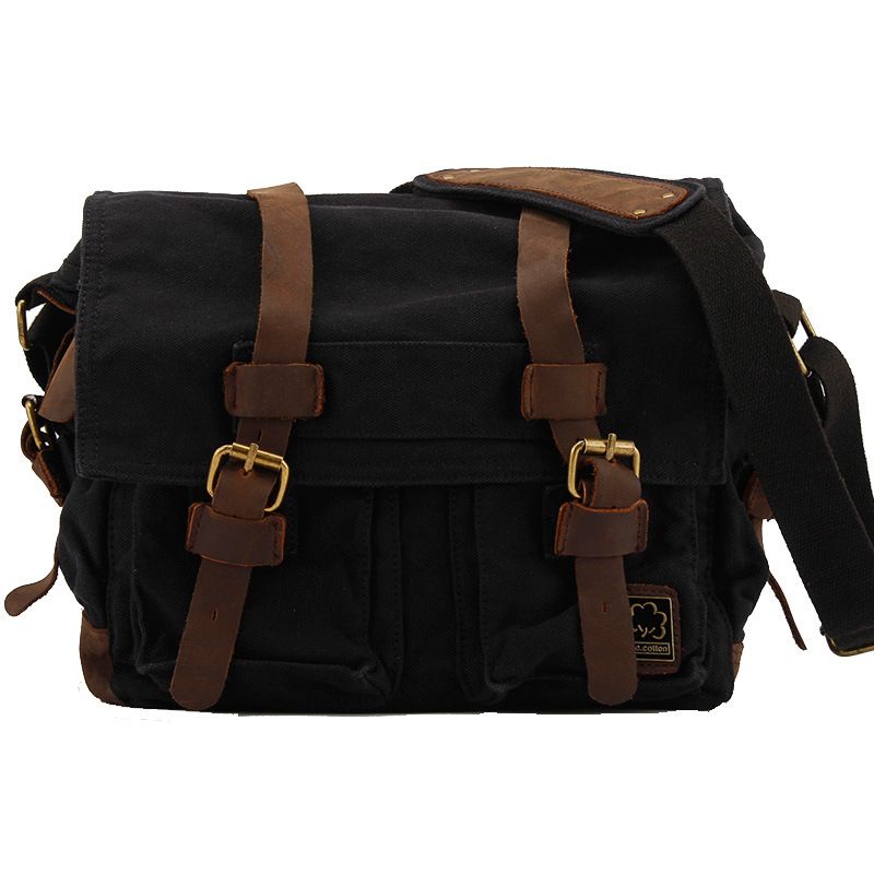 남성 여성 캐주얼 빈티지 캔버스 가죽 코튼 배낭, 등산 - Leather Backpack Vintage 리뷰 및 가격