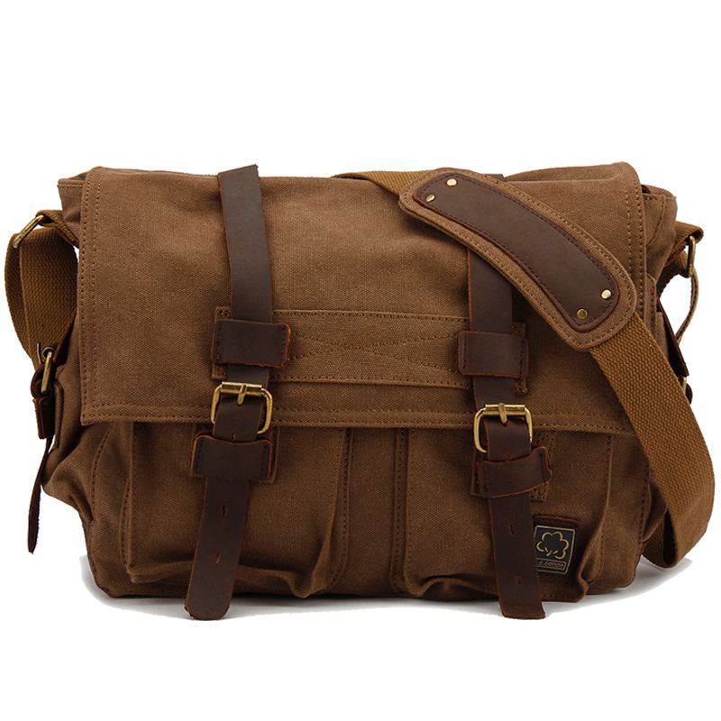 남성 여성 캐주얼 빈티지 캔버스 가죽 코튼 배낭, 등산 - Leather Backpack Vintage 리뷰 및 가격