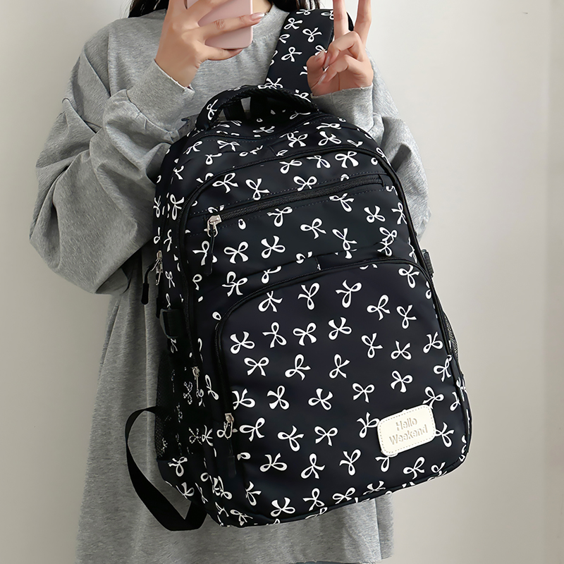 3Pcs 귀여운 리본 프린트 백팩(슬링팩 및 보관 가방 - Sling Backpack Shoulder 리뷰 및 가격