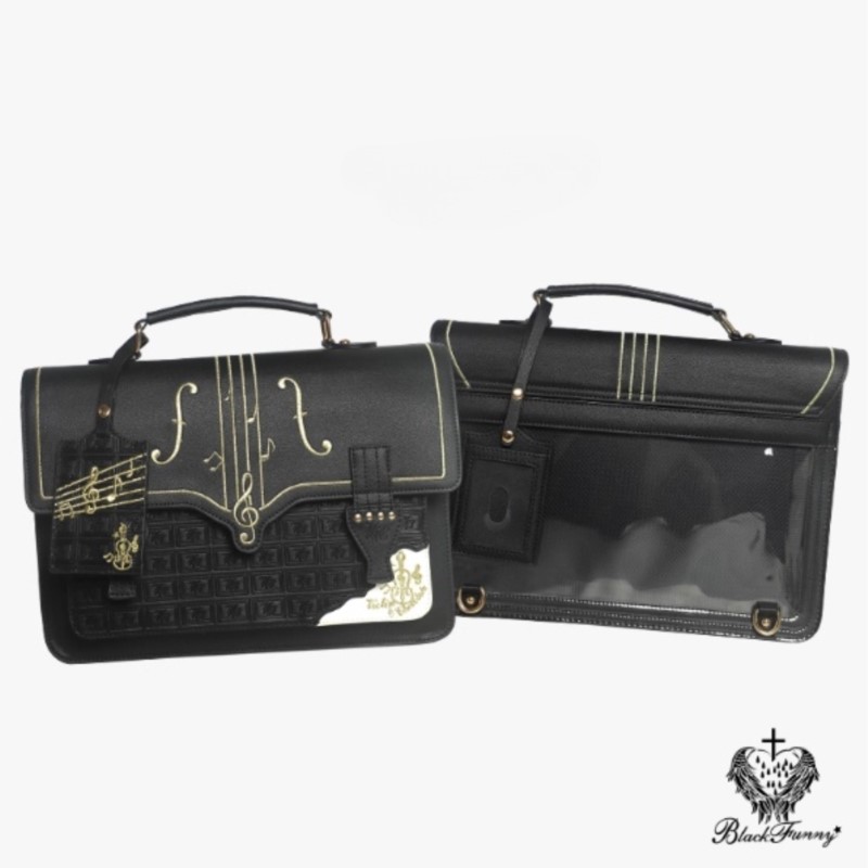 레트로 하라주쿠 자수 음악 노트 핸드백 여성 가죽 양면 - Leather Backpack Vintage 리뷰 및 가격