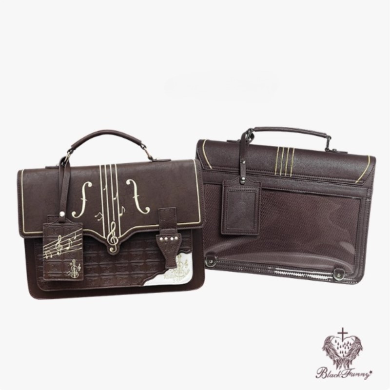 레트로 하라주쿠 자수 음악 노트 핸드백 여성 가죽 양면 - Leather Backpack Vintage 리뷰 및 가격