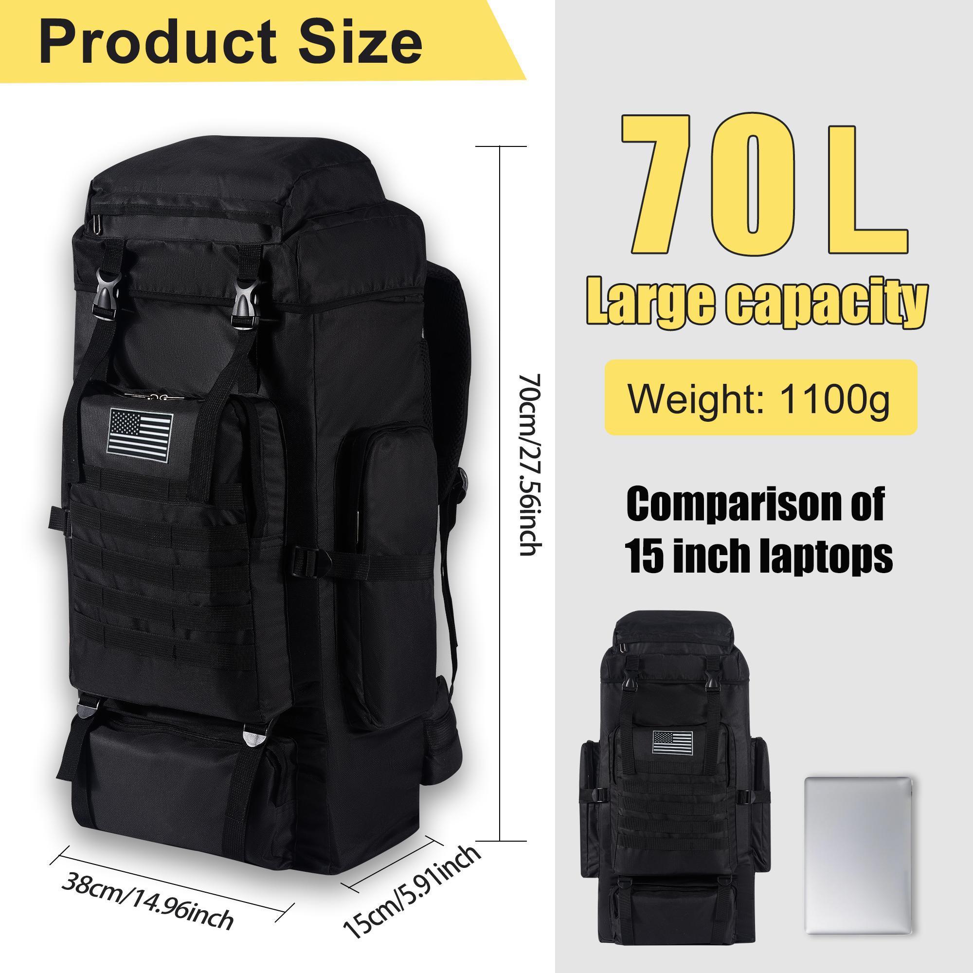 70L 전문 하이킹 배낭 대용량 인체공학적 하중분산 등 - Hiking Backpack Waterproof 리뷰 및 가격