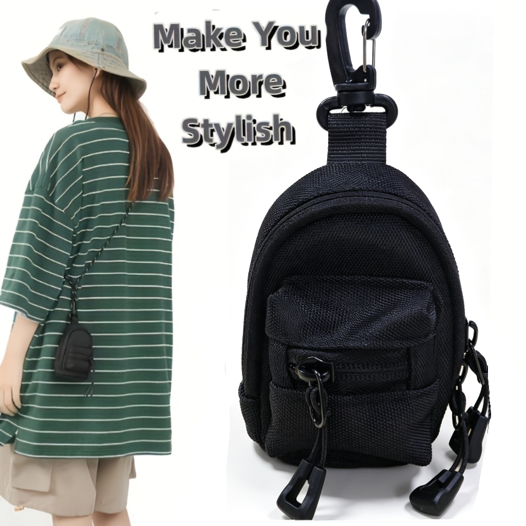 남성용 카라비너 백팩 키체인 파우치 나일론 미니 지갑  - Mini Backpack Purse 리뷰 및 가격