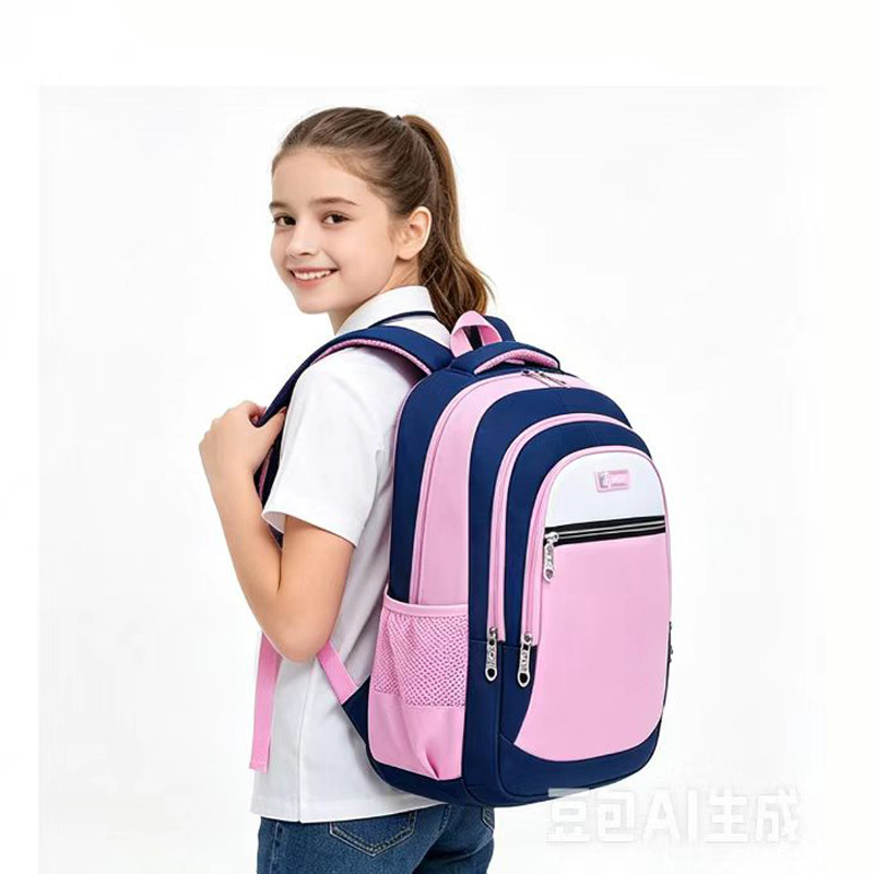 어린이 소녀 배낭 학교 가방 듀얼 숄더백 핑크 심플하고 - Canvas Backpack Casual 리뷰 및 가격