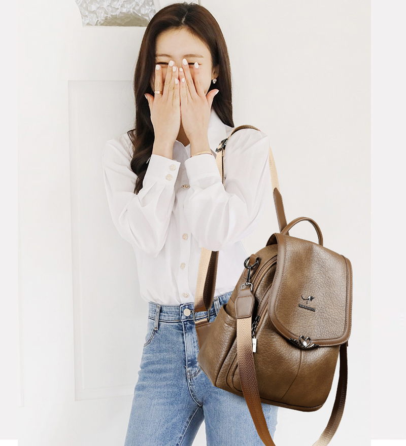 2026년 신상 여성용 책가방 대용량 고품질 PU 가죽 - Leather Backpack Vintage 리뷰 및 가격