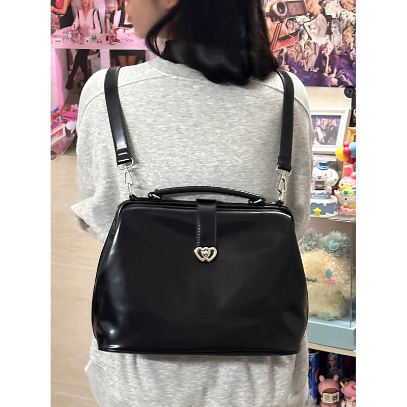 빈티지 블랙 Y2k Mochila 여성 Pu 가죽 세련 - Leather Backpack Vintage 리뷰 및 가격