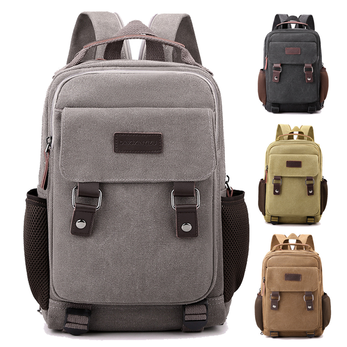 새로운 캔버스 가슴 가방 남자 대용량 배낭 비즈니스 통 - Canvas Backpack Casual 리뷰 및 가격