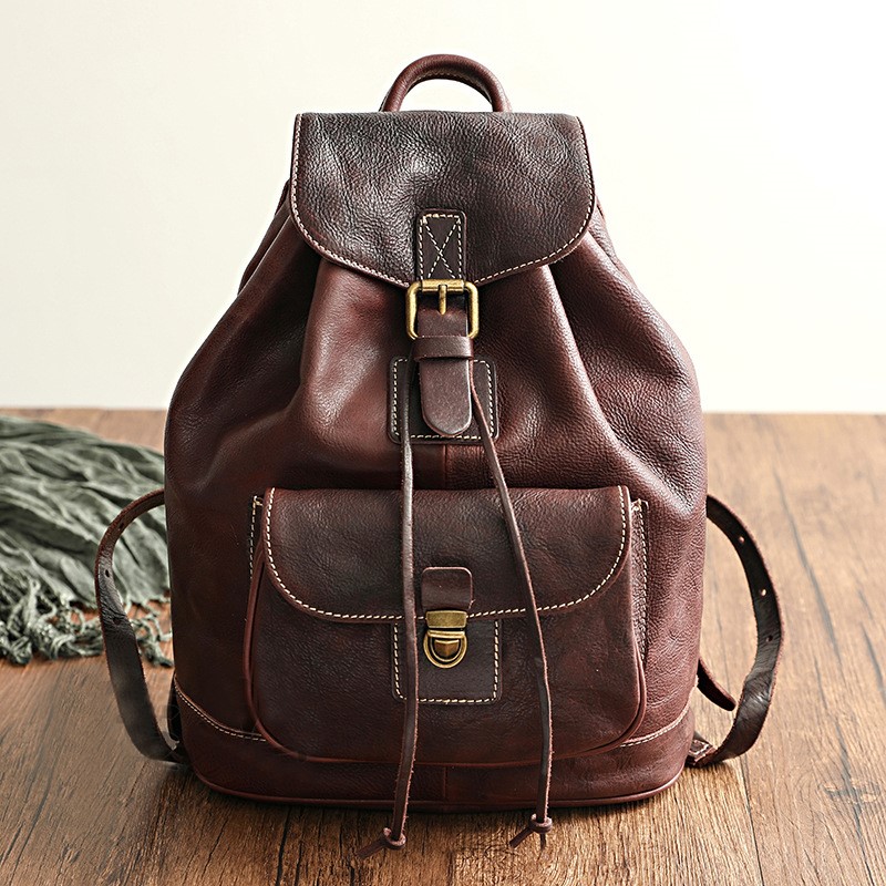 Johnature 레저 여행 가방 천연 진짜 소 가죽  - Leather Backpack Vintage 리뷰 및 가격