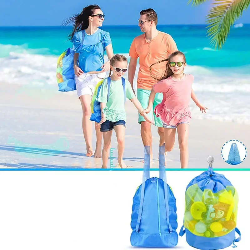 1Pcs 비치 가방 어린이를위한 접이식 휴대용 메쉬 수 - Foldable Backpack Small 리뷰 및 가격