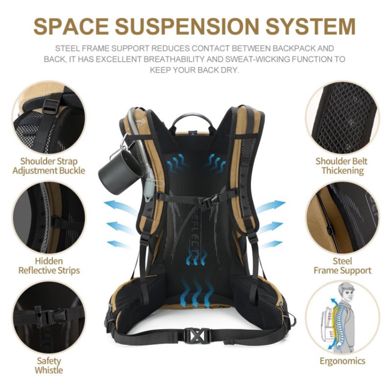대형 방수 내구성 하이킹 배낭 통기성 텐트 수납 기능  - Hiking Backpack Waterproof 리뷰 및 가격