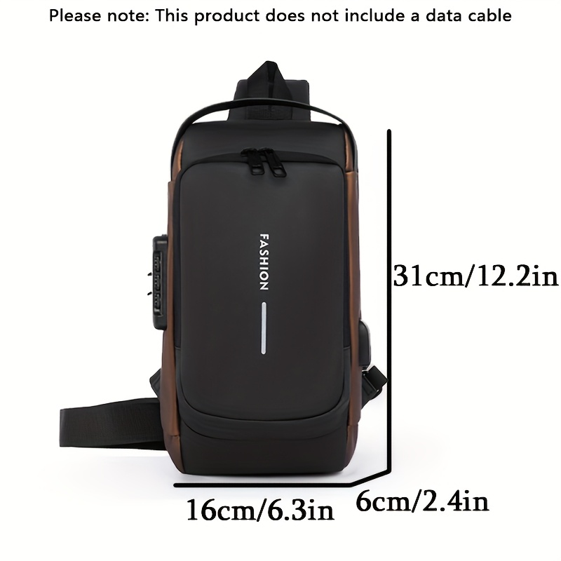 남성용 방수 도난 방지 백팩, USB 충전 슬링 크로스 - Travel Backpack Anti Theft 리뷰 및 가격