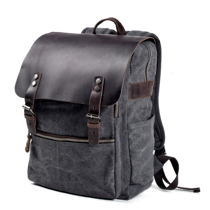 레트로 남성용 백팩, 더블 숄더백, 캐주얼 단거리 여행 - Canvas Backpack Casual 리뷰 및 가격