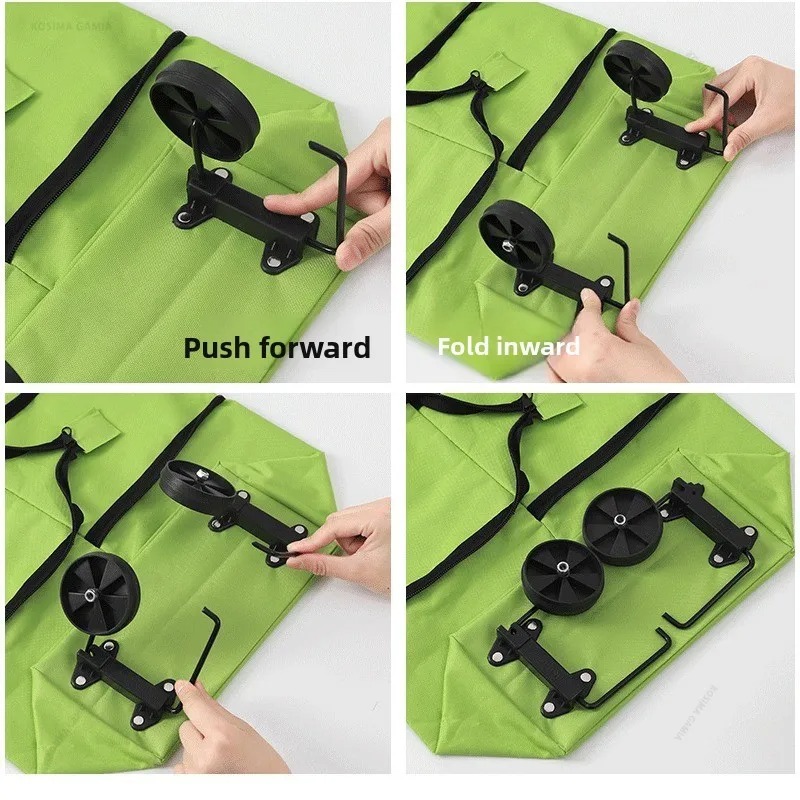 경량 백팩형 접이식 휴대용 야외 쇼핑 카트 (바퀴 포함 - Foldable Backpack Small 리뷰 및 가격